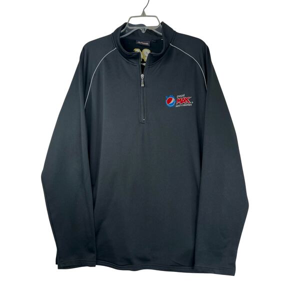 Jeff Gordon Men's Pepsi Max 1/4 zip mock neck pullover in black, size XL - Picture 1 of 12